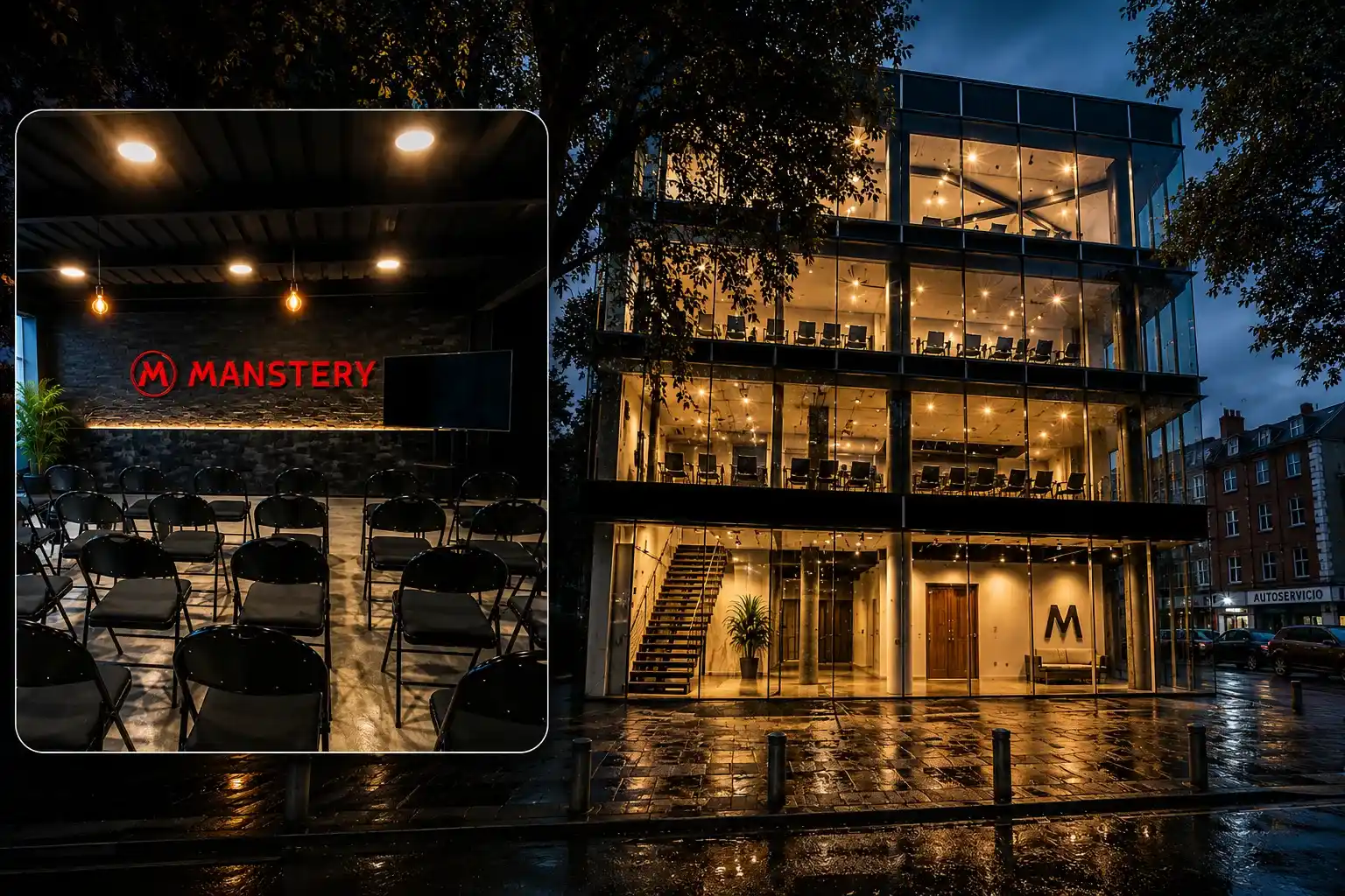Sede MANSTERY · Calle 80 # 56-39 · Piso 4 · Club Manstery, Bogotá